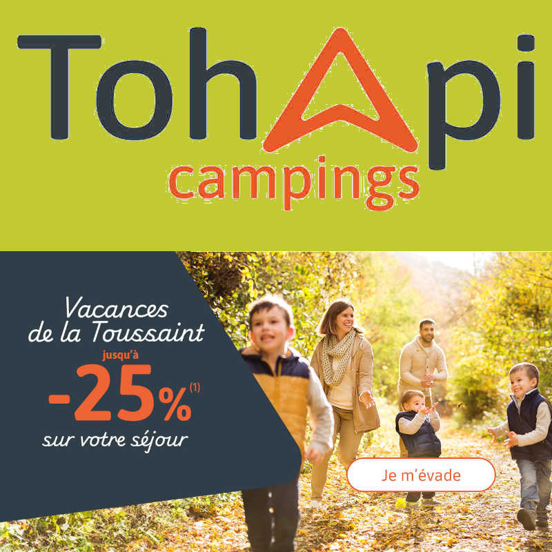 Promotion "Vacances Toussaint" Campings Tohapi