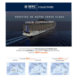 Vente Flash MSC Croisières